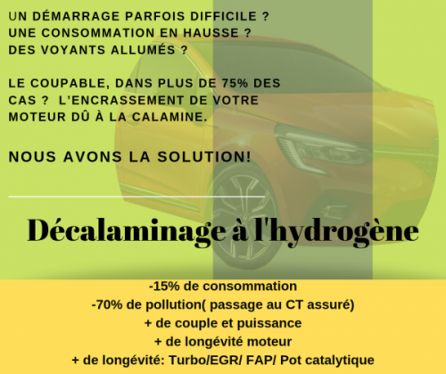 Décalaminage à l'hydrogène